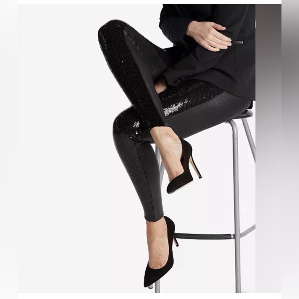 SPANX Black Sequin Leggings